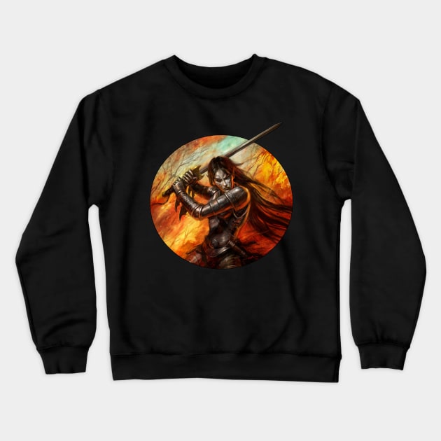 Dark Elf Crewneck Sweatshirt by AlanLathwell